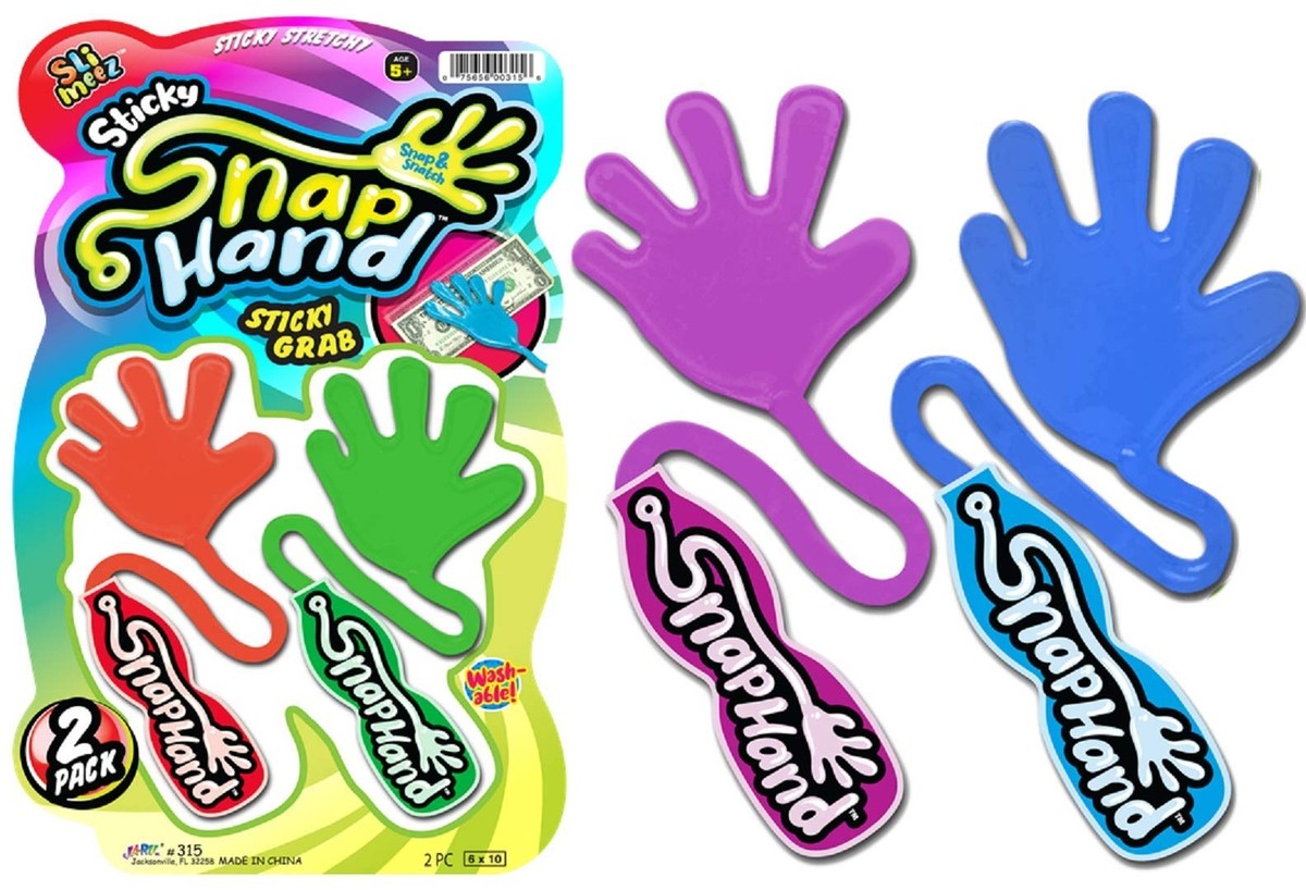 JA-RU Super Stretchy Sticky Hand Fidget Toy (1 Pack, Sticky
