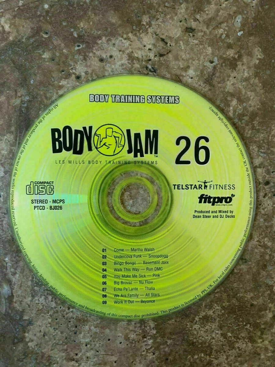 Les Mills BODYJAM 26 video, CD body jam. Partial kit