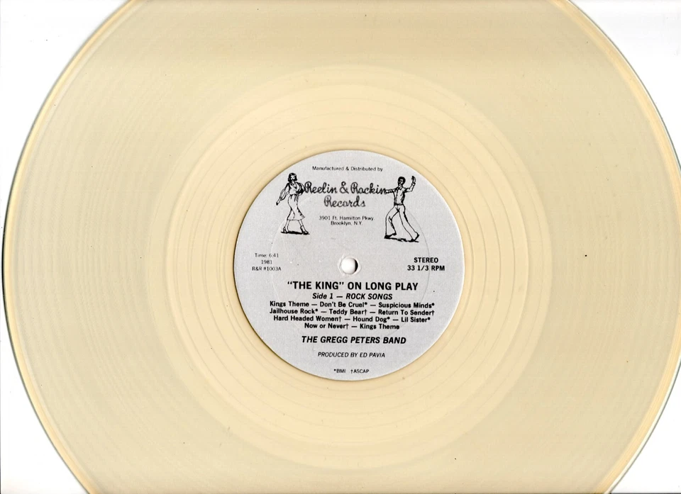 Gregg Peters Band - The King On Long Play (Elvis Impersonator) Vinyl LP Foto 4 de 4