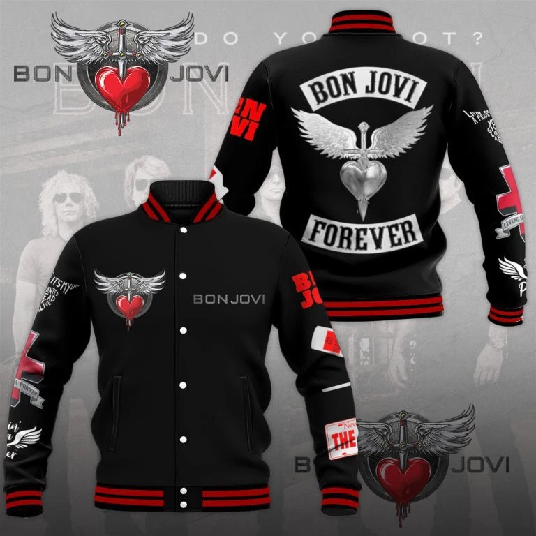 Bon Jovi Varsity Jacket – Baseball Jacket