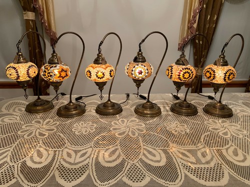 6" SWAN TURKISH MOSAIC LAMPS - Picture 15 of 92