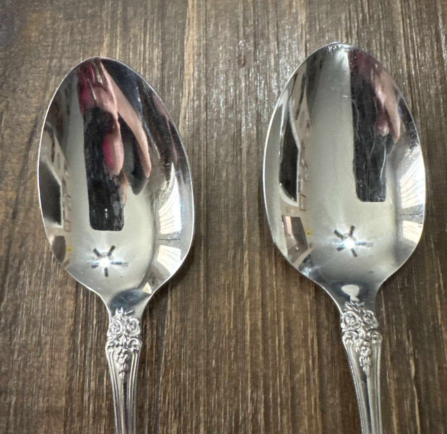 Oneida SSS Renoir Pembrooke Stainless Tablespoons Serving Lot Of 2 Vtg 90s READ