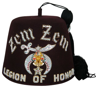 Mason Shriner Fez Hat Box 32rd Degree 