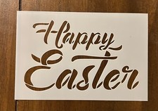 Happy Easter Reusable 10 MIL Laser Cut Mylar Stencil Painting Art Supplies