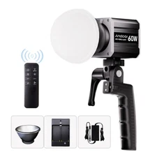  60W  Video  COB Photography  2800K-6800K Dimmable CRI90 Q0K4