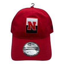 New Era 9Twenty Nebraska Cornhuskers Red Strapback Adjustable Hat Cap OSFM NWT