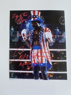 CARL WEATHERS In-Person signiertes Autogramm 20x25cm Rocky
