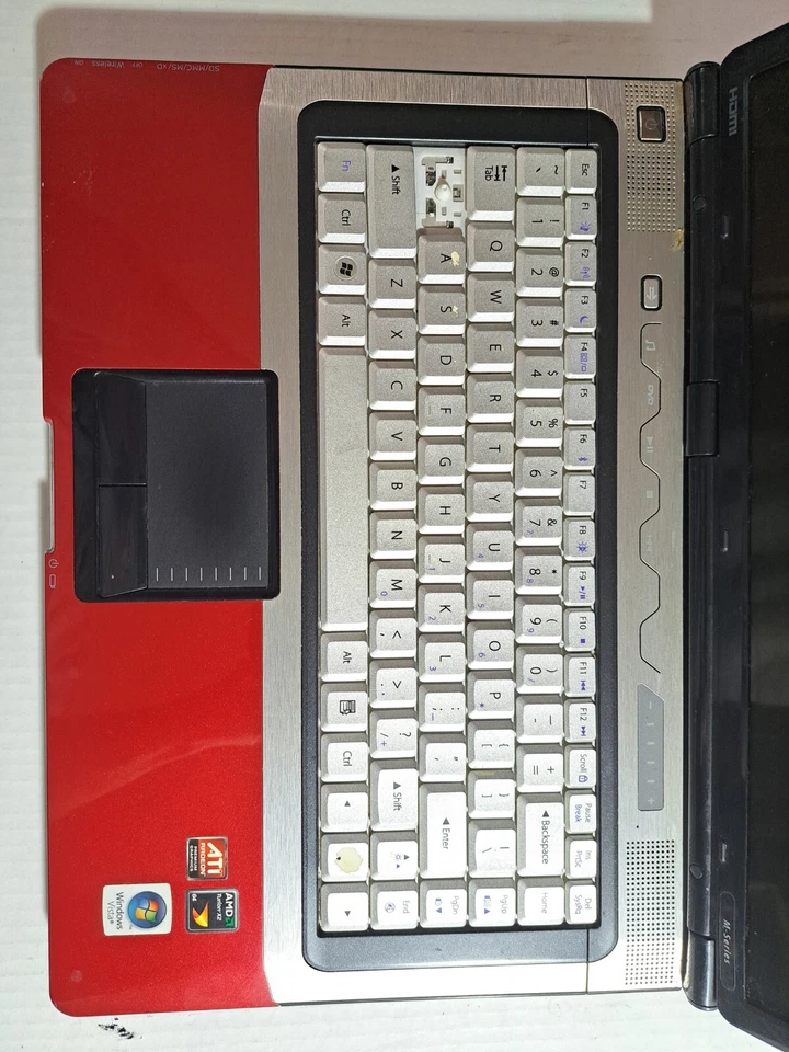 PC PORTÁTIL GATEWAY M-2626U REPUESTOS O REPARACIÓN SIN ALIMENTACIÓN SIN DISCO DURO SIN RAM ¡RARA CUBIERTA ROJA! Foto 2 de 4