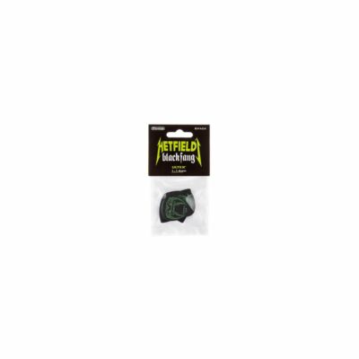 DUNLOP Ultex Hetfield's Black Fang Picks, Player's Pack, 6 pcs., black 1.14 mm