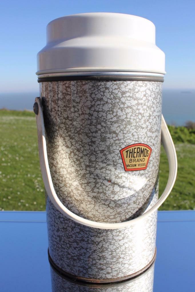 CUNARD WHITE STAR LINE RMS QUEEN MARY THERMOS FLASK AFTERNOON TEA DECK