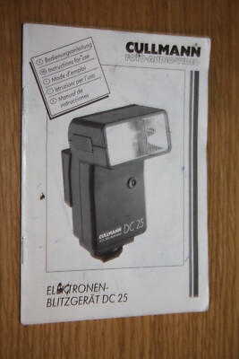 Bedienungsanleitung Cullmann Elektronen-Blitzgerät DC 25