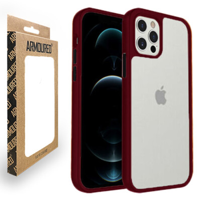 Armoured  Shield Tough Case für Apple iPhone 14 Pro Max - Rot (Schwarze Tasten)