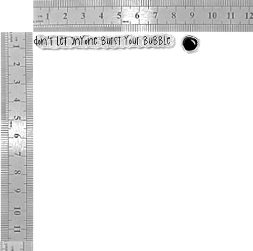 CRAFTBUG SINGLE CLEAR STAMPS ~DON'T LET ANY ONE BURST YOUR BUBBLE CODE T375-B10 - Picture 2 of 2