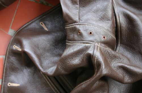 SHEELEY BROS."THE EDGEWATER" PIEL DE CABALLO CON CREMALLERA CON OJAL CREMALLERA CHAQUETA DISEÑO CONSTRUCCIÓN - Imagen 18 de 24