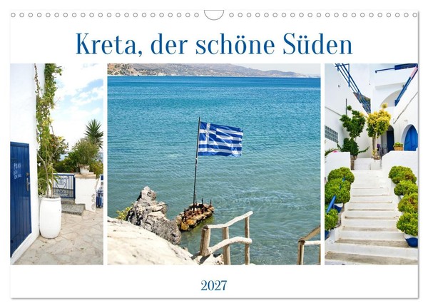 "Calendar 2027 · US Version · Crete, The Beautiful South (Wall Calendar 2027 17\""-image