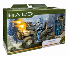 HALO 4" Figure & Vehicle Gungoose with Spartan Celox 1 Action Figures NEW
