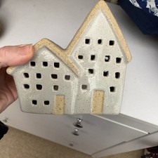 Szare domki Podgrzewacze - Wystrój domu - Świecznik - Prezent świąteczny