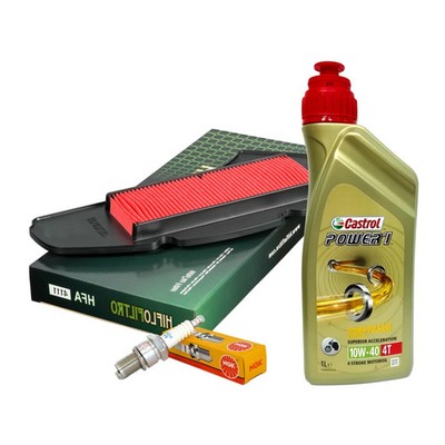 Wartungs-Kit Yamaha GPD-A N-Max 125 2015-2020 Castrol 10W40 Luftfilter Zündkerze