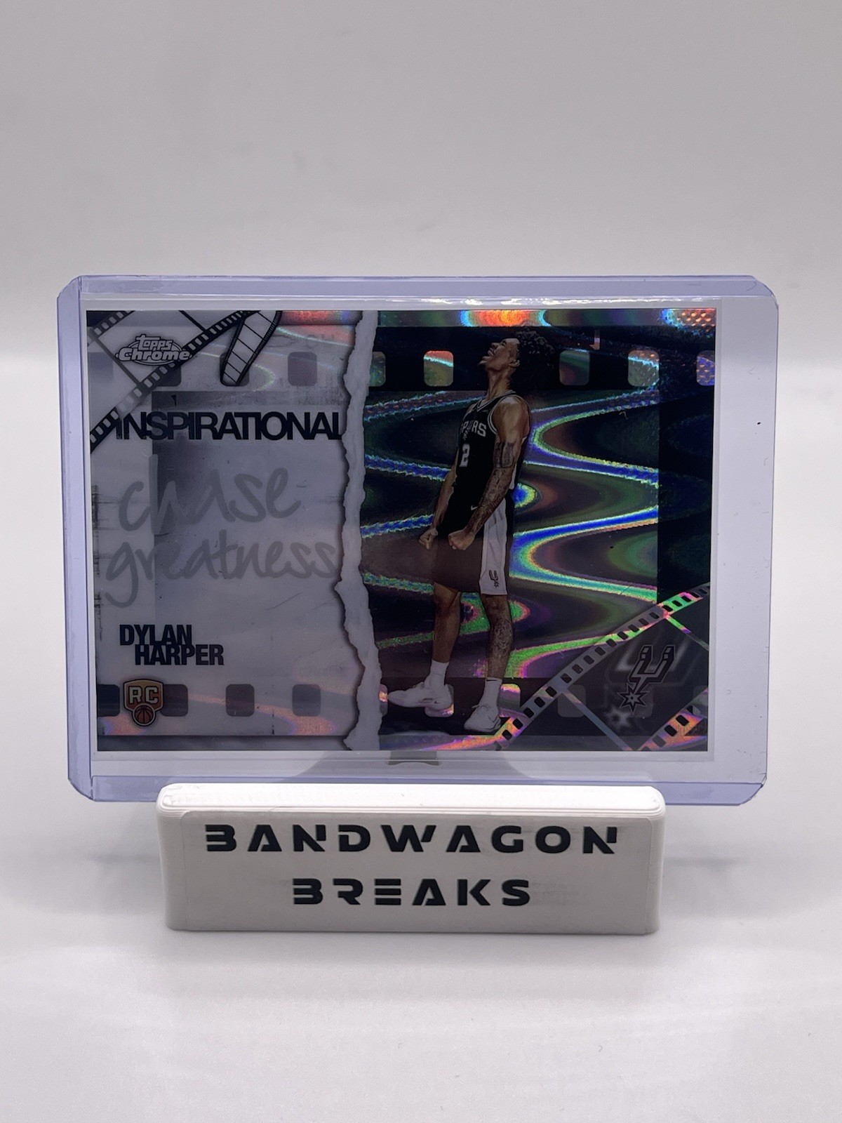 2025-26 Topps Chrome Dylan Harper Inspirational Raywave Refractor Rookie Card RC