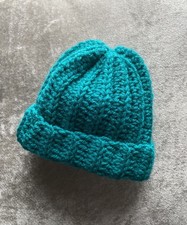 Beanie invernale neonato fatto a mano babyshower sesso rivelazione regalo borsa ospedale 