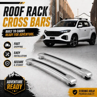 2PCS Roof Rack Cross Bars Cargo Carrier Fits For Hyundai IX35 2021-2023 ALU - Image 1 of 4