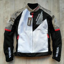 Honda Racing Motorcycle Biker Jacket Black Or White Available