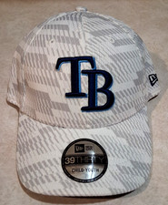 TAMPA BAY RAYS Child-Youth Cap New Era 39Thirty Fitted Stretch Hat NEW