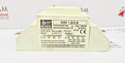 BLOCK AIM 1.6/0.8 AUTOTRANSFORMER  (FAST SHIP BY DHL/FEDEX)