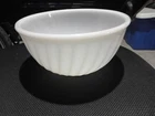 VTG Fire-King 14 Anchor Hocking Oven Proof Mixing Bowl Milk Glass Tapered Bottom