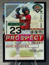 🌵⚾️GINO GROOVER 2024 Panini Prospect Edition Black Holo Laser Ticket SP /39⚾️🌵