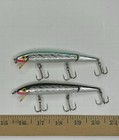 Lot of 2 Vtg Rebel Jointed Floater Minnow Crank Bait Fishing Lure — photo 1