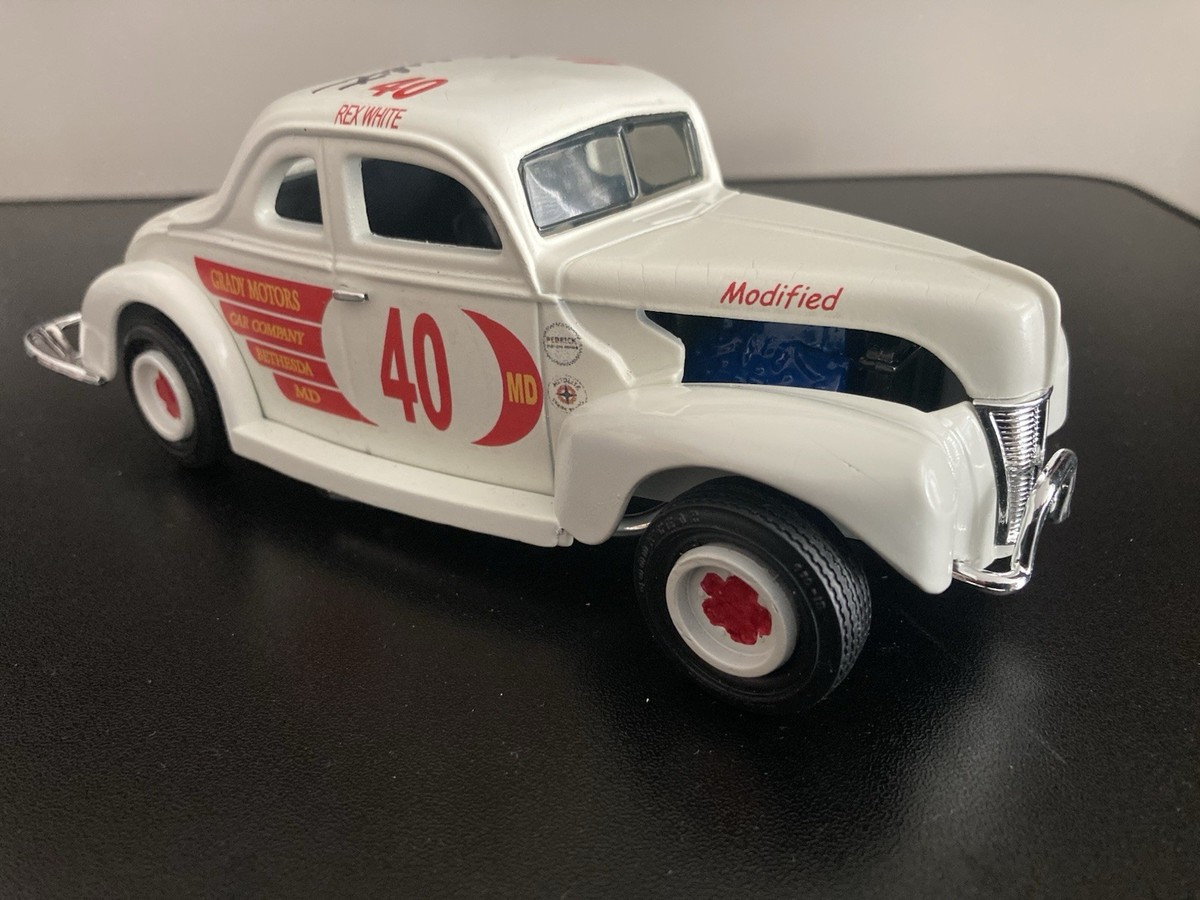 Rex White 1940 Ford Coupe 1/24 Modified Diecast Signed Bethesda