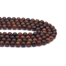 Genuine Brown Garnet Round Smooth Beads, 6mm/8mm/10mm, Sku U1571