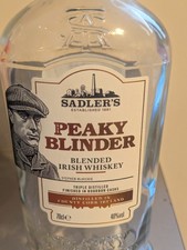 PEAKY BLINDER BLENDED IRISH WHISKY BOTTLE (empty) 