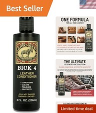 Bick 4 Leather Conditioner 8 oz - Cleaner  Conditioner - Restore Polish  Pr...