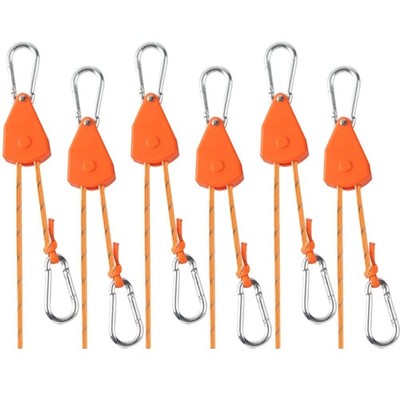 Kovkcovb Longer 13Ft Ratchet Strap Rope Tie Down Rope Rollers 6 Pack Paracord
