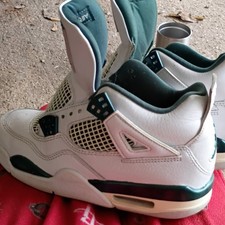 Jordan 4 Retro GS White/Green Mid Top Sneaker...