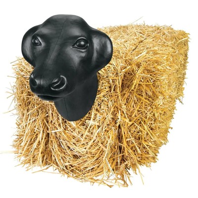 Heavy Duty Calf Roping Dummy Steer Head 20 Horn Span 11 Wide for Practice