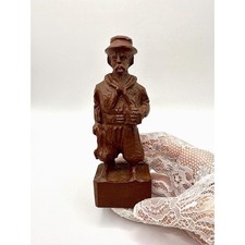 Vintage Hand Carved Bavarian Wood Figurine | Black Forest Folk Art