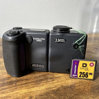 Tested Nikon Coolpix 990 3.34mp 4x Zoom AA Batteries With 256mb Storage Card
