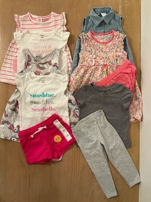 Carter's Cat & Jack Others Infant Girls Clothing Lot of 10 Size 18, 18-24 Months