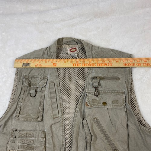 Vintage Banana Republic 80s Utility Vest Multi Pocket Fishing Hiking Outdoors XL - Picture 5 of 10