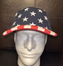 Vintage Snapback Mesh Trucker Hat USA