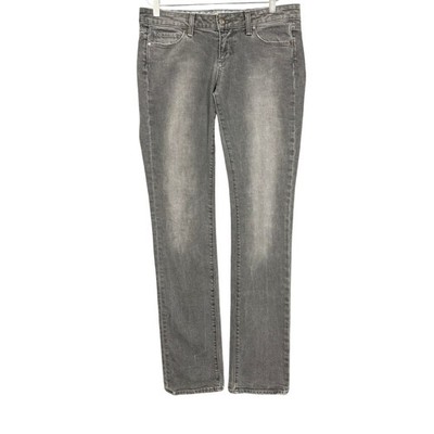 Paige Jeans Womens 29 Grey Premium Denim Low Rise Skinny Stretch Made in USA