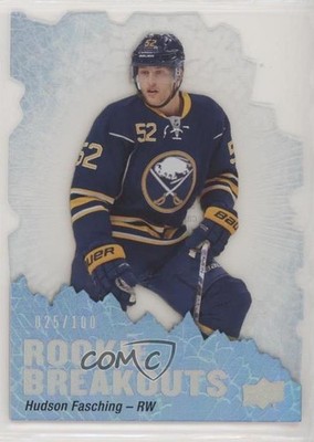 2016-17 Upper Deck Rookie Breakouts 25/100 Hudson Fasching #RB9 RC 0c6