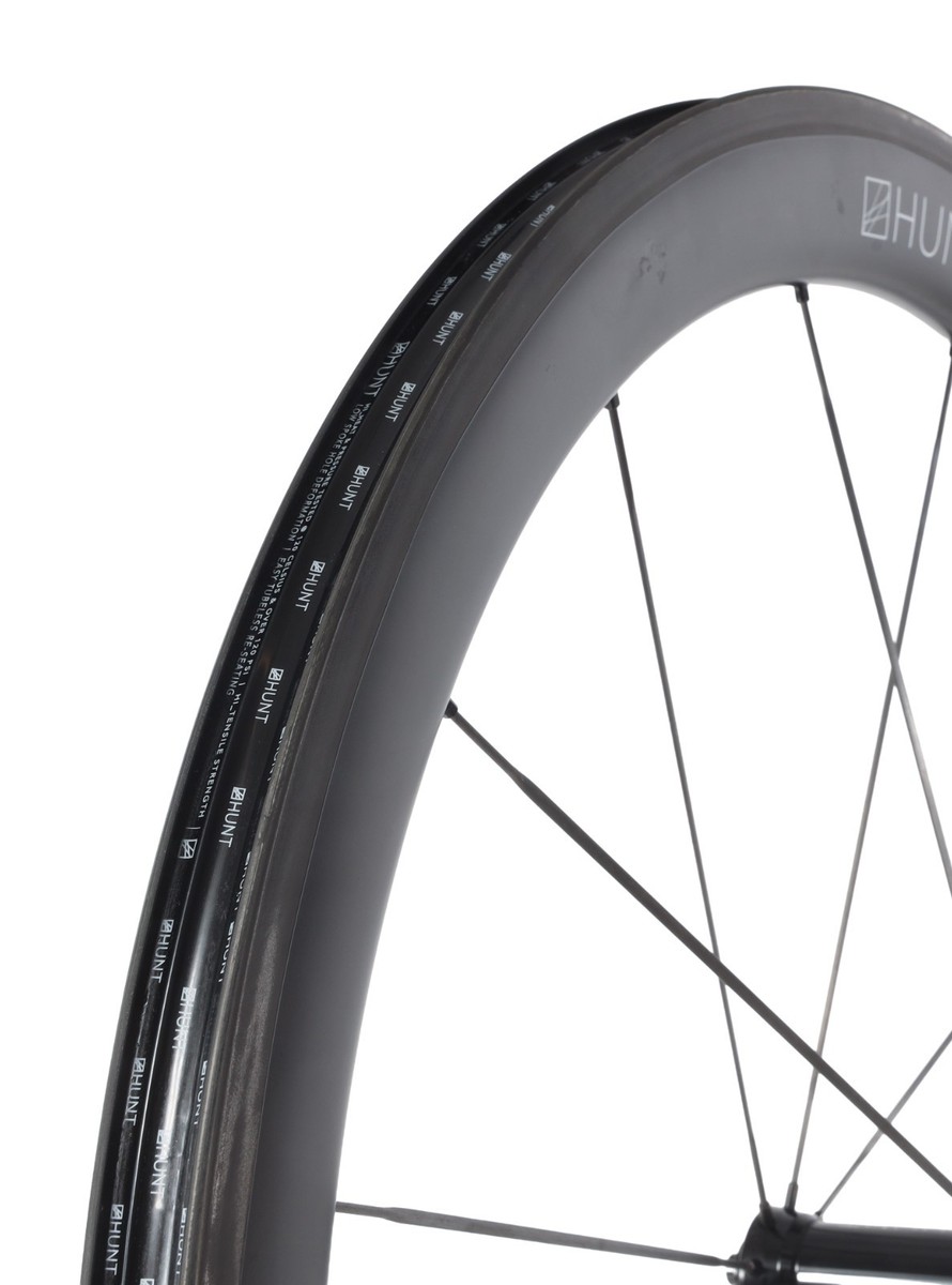 HUNT 50 Aero Wide UD Carbon Spoke Tubeless FRONT Road Wheel 700c