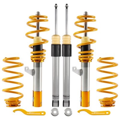 maXpeedingrods Gold Height Adj. Coilovers Suspension Kit for 0314 Compacts