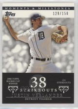 2007 Topps Moments & Milestones 129/150 Justin Verlander #64 11z5