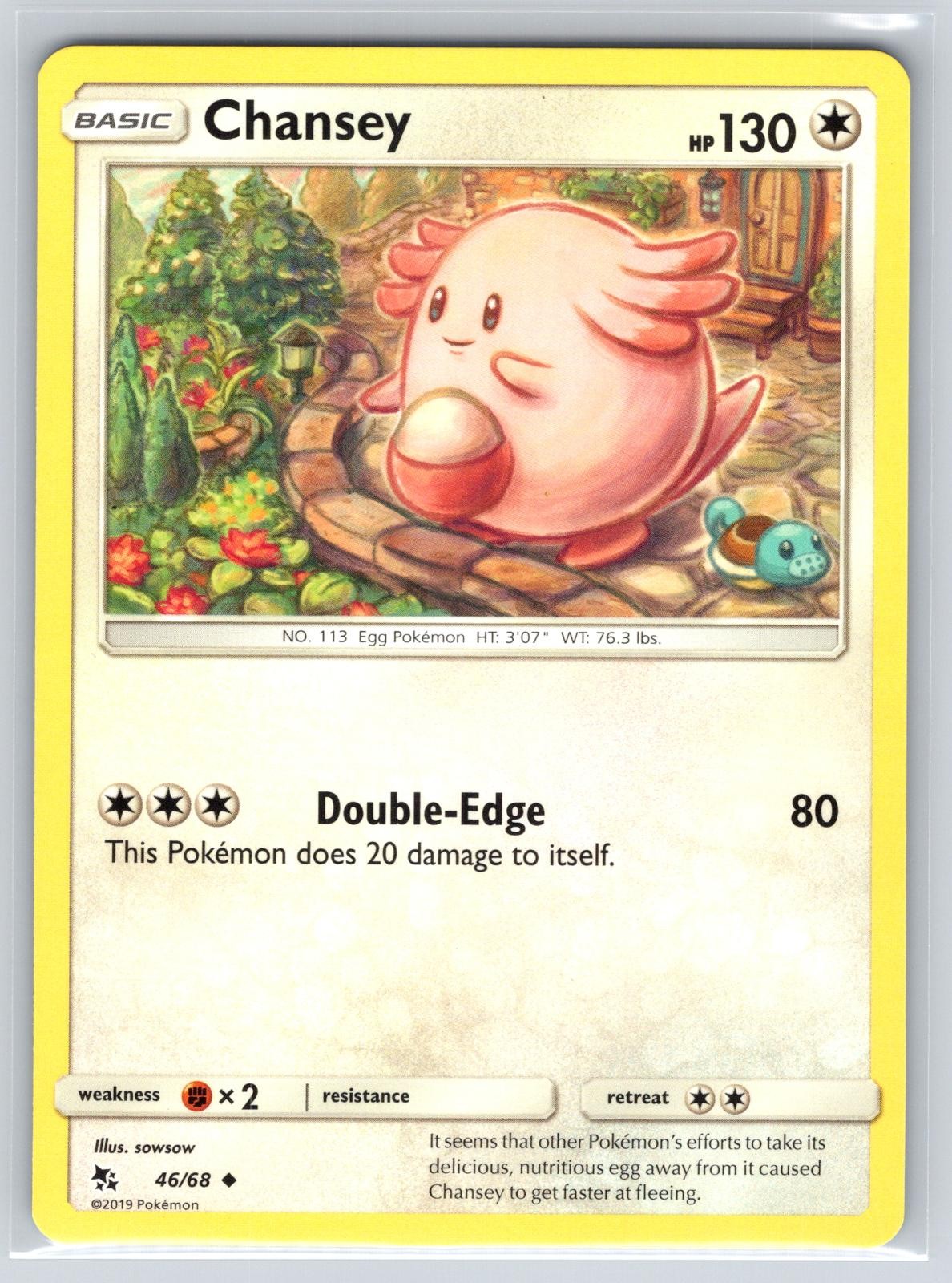 Chansey 46/68 Uncommon Hidden Fates Near Mint - sowsow