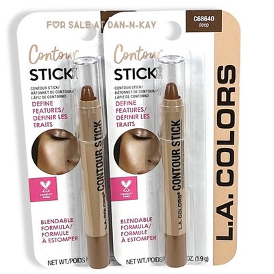 LA Colors Contour Stick C68640-Deep, Lot Of 2 New & Sealed